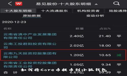 如何将Core币提币到小狐钱包
