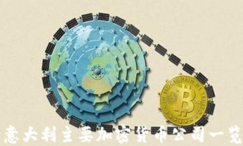 
意大利主要加密货币公司一览
