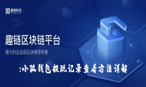:小狐钱包提现记录查看方法详解