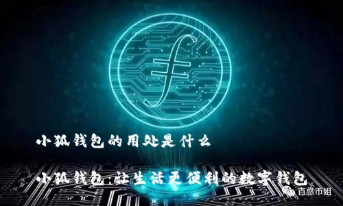 小狐钱包的用处是什么

小狐钱包：让生活更便利的数字钱包